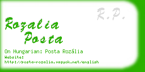 rozalia posta business card